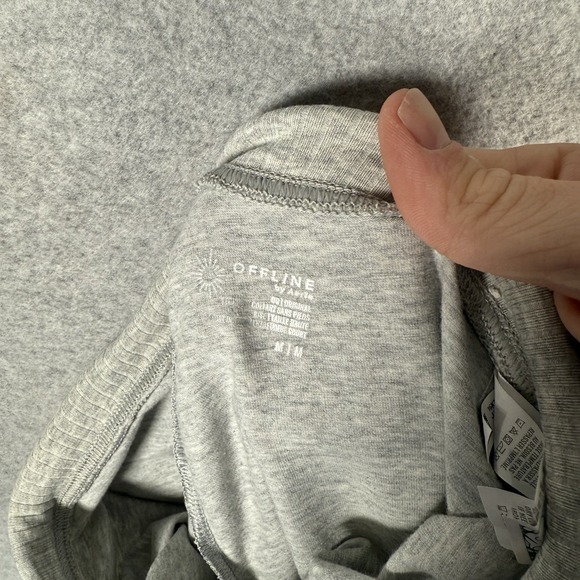Aerie offline sweatpants womens medium gray pull on skinny leg crop - Picture 8 of 9